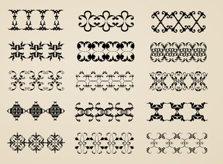 Fototapeta premium Ornamente Vektorset 5