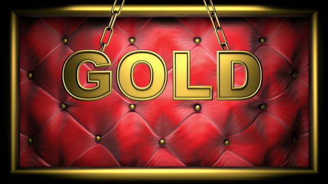 gold on velvet background