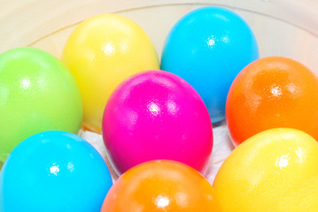 Easter day colorful eggs