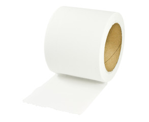 Tissue paper on white background