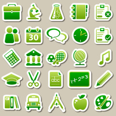 school Green Stickers