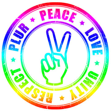 Peace hippy symbol