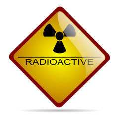 Obraz premium Segnale pericolo radioattività