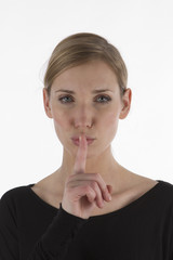 Beautiful young woman has a secret