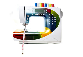 Colored modern sewing machine