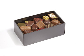 isolated chocolate box