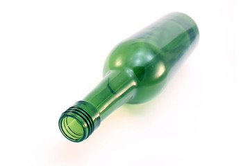 green glass bottle