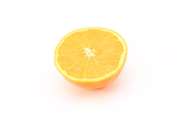 Fototapeta na wymiar orange half