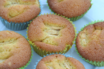 muffin su piatto azzurro