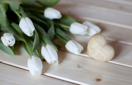le coeur de tulipes
