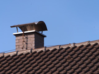 Schornstein auf Dach