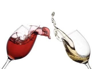 Zelfklevend Fotobehang Witte wijn tot rode wijn © Mariyana M