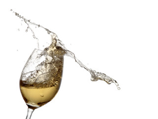 White wine splash diagonal