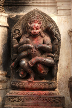 Stone Carving of Hindu God 3.