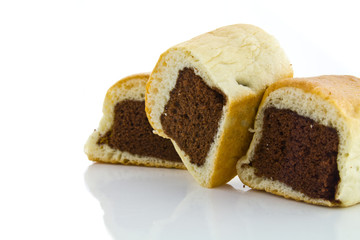 Chocolate stuffed bun