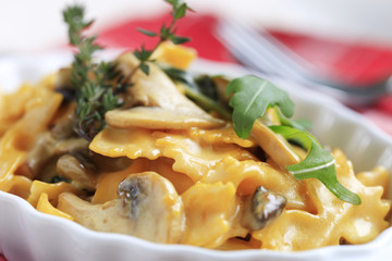 Vegetarian pasta dish