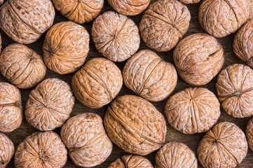 background of walnuts