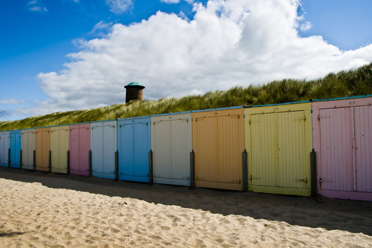 Domburg colourful beach