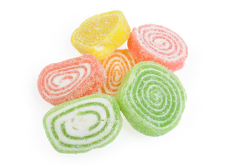 Multicolored round marmalade