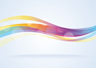 Abstract vector wave background