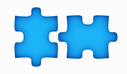 Puzzle with missing piece