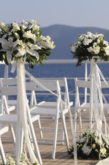 wedding at the sea