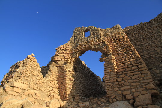 Ruine der alten Kasbah von Meski, Sahara - Marokko