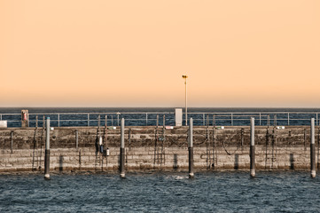 Hafenmauer in Konstanz