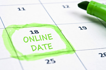Online date mark