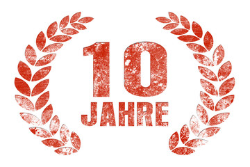 stempel 10 JAHRE