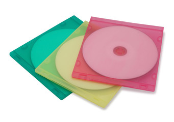 Colourful CD cases