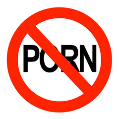 No porn sign