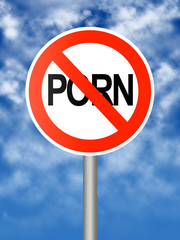 No porn sign