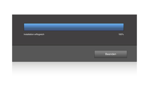 installation erfolgreich