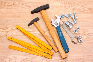 Tools isolated on white