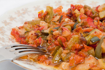 prepared stewed vegetables