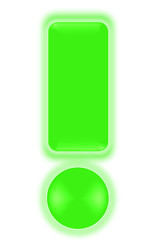 exclamation mark - light green