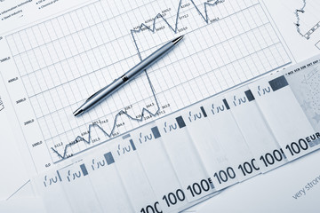 financial charts and graphs