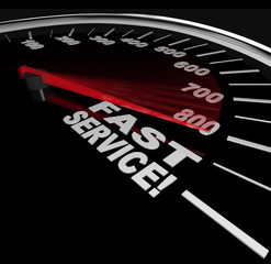 Fast Service - Speedometer of Speedy Customer Support