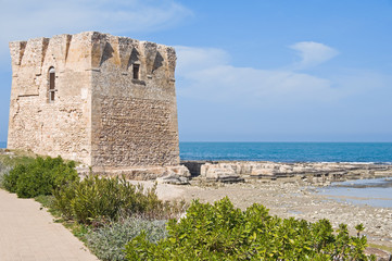 Sighting tower. Polignano a Mare. Apulia.