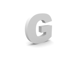 3d Alphabet G