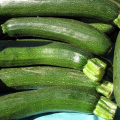 Courgettes au marché de Provence