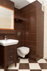 Modern bathroom interior