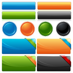 Shiny Web Buttons Mixed