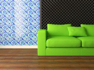 bright interior design of modern living room