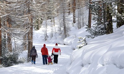 vacances d'hiver en famille