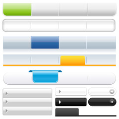 Web Navigation Menu Colored
