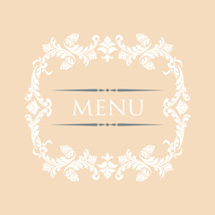 Menu cover design