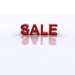 3d Red Sale Text Style