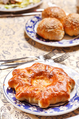bun on the plate